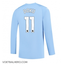 Manchester City Jeremy Doku #11 Thuis tenue 2023-24 Lange Mouwen