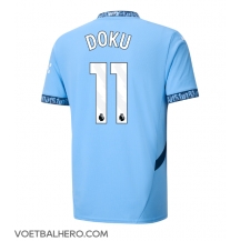 Manchester City Jeremy Doku #11 Thuis tenue 2024-25 Korte Mouwen