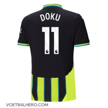 Manchester City Jeremy Doku #11 Uit tenue 2024-25 Korte Mouwen