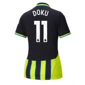 Manchester City Jeremy Doku #11 Uit tenue Dames 2024-25 Korte Mouwen