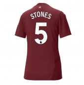 Manchester City John Stones #5 Derde tenue Dames 2024-25 Korte Mouwen