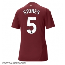 Manchester City John Stones #5 Derde tenue Dames 2024-25 Korte Mouwen