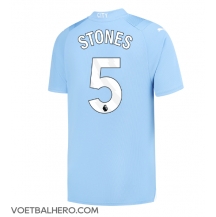 Manchester City John Stones #5 Thuis tenue 2023-24 Korte Mouwen