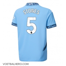 Manchester City John Stones #5 Thuis tenue 2024-25 Korte Mouwen