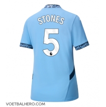 Manchester City John Stones #5 Thuis tenue Dames 2024-25 Korte Mouwen