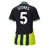 Manchester City John Stones #5 Uit tenue Dames 2024-25 Korte Mouwen