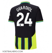 Manchester City Josko Gvardiol #24 Uit tenue 2024-25 Korte Mouwen