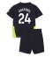 Manchester City Josko Gvardiol #24 Uit tenue Kids 2024-25 Korte Mouwen (+ broek)