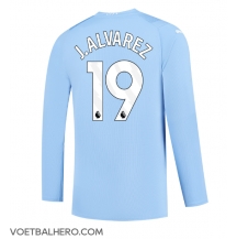 Manchester City Julian Alvarez #19 Thuis tenue 2023-24 Lange Mouwen