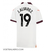 Manchester City Julian Alvarez #19 Uit tenue 2023-24 Korte Mouwen