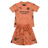 Manchester City Keeper Uit tenue Kids 2024-25 Korte Mouwen (+ broek)