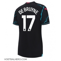 Manchester City Kevin De Bruyne #17 Derde tenue Dames 2023-24 Korte Mouwen
