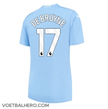 Manchester City Kevin De Bruyne #17 Thuis tenue Dames 2023-24 Korte Mouwen