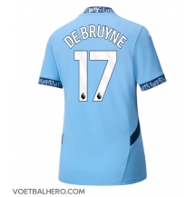 Manchester City Kevin De Bruyne #17 Thuis tenue Dames 2024-25 Korte Mouwen