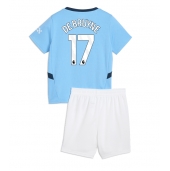 Manchester City Kevin De Bruyne #17 Thuis tenue Kids 2024-25 Korte Mouwen (+ broek)