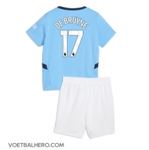 Manchester City Kevin De Bruyne #17 Thuis tenue Kids 2024-25 Korte Mouwen (+ broek)