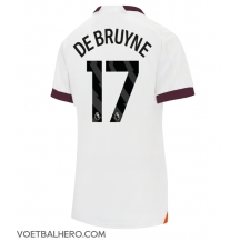 Manchester City Kevin De Bruyne #17 Uit tenue Dames 2023-24 Korte Mouwen