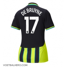 Manchester City Kevin De Bruyne #17 Uit tenue Dames 2024-25 Korte Mouwen