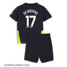 Manchester City Kevin De Bruyne #17 Uit tenue Kids 2024-25 Korte Mouwen (+ broek)