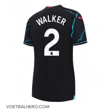 Manchester City Kyle Walker #2 Derde tenue Dames 2023-24 Korte Mouwen
