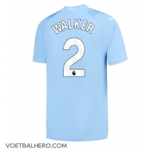 Manchester City Kyle Walker #2 Thuis tenue 2023-24 Korte Mouwen