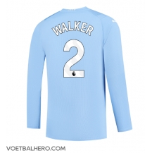 Manchester City Kyle Walker #2 Thuis tenue 2023-24 Lange Mouwen