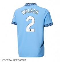 Manchester City Kyle Walker #2 Thuis tenue 2024-25 Korte Mouwen