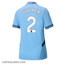 Manchester City Kyle Walker #2 Thuis tenue Dames 2024-25 Korte Mouwen