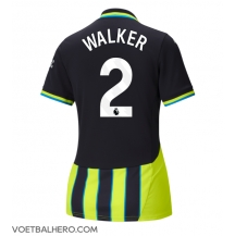 Manchester City Kyle Walker #2 Uit tenue Dames 2024-25 Korte Mouwen