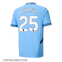 Manchester City Manuel Akanji #25 Thuis tenue 2024-25 Korte Mouwen