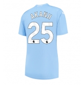 Manchester City Manuel Akanji #25 Thuis tenue Dames 2023-24 Korte Mouwen