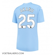 Manchester City Manuel Akanji #25 Thuis tenue Dames 2023-24 Korte Mouwen