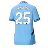 Manchester City Manuel Akanji #25 Thuis tenue Dames 2024-25 Korte Mouwen