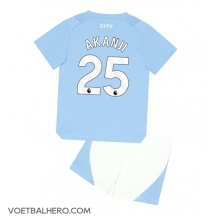 Manchester City Manuel Akanji #25 Thuis tenue Kids 2023-24 Korte Mouwen (+ broek)