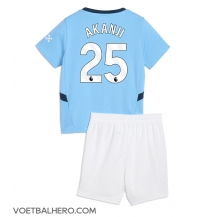 Manchester City Manuel Akanji #25 Thuis tenue Kids 2024-25 Korte Mouwen (+ broek)