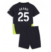 Manchester City Manuel Akanji #25 Uit tenue Kids 2024-25 Korte Mouwen (+ broek)