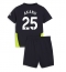 Manchester City Manuel Akanji #25 Uit tenue Kids 2024-25 Korte Mouwen (+ broek)