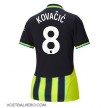 Manchester City Mateo Kovacic #8 Uit tenue Dames 2024-25 Korte Mouwen