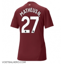 Manchester City Matheus Nunes #27 Derde tenue Dames 2024-25 Korte Mouwen