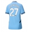 Manchester City Matheus Nunes #27 Thuis tenue Dames 2024-25 Korte Mouwen