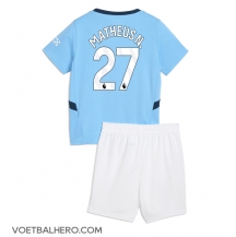 Manchester City Matheus Nunes #27 Thuis tenue Kids 2024-25 Korte Mouwen (+ broek)