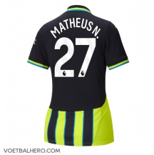 Manchester City Matheus Nunes #27 Uit tenue Dames 2024-25 Korte Mouwen