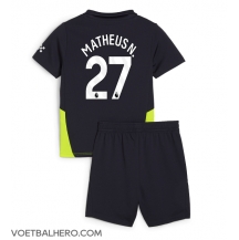 Manchester City Matheus Nunes #27 Uit tenue Kids 2024-25 Korte Mouwen (+ broek)