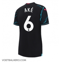 Manchester City Nathan Ake #6 Derde tenue Dames 2023-24 Korte Mouwen