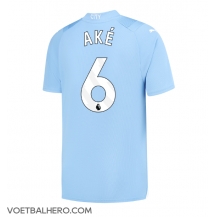 Manchester City Nathan Ake #6 Thuis tenue 2023-24 Korte Mouwen