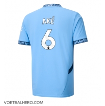 Manchester City Nathan Ake #6 Thuis tenue 2024-25 Korte Mouwen