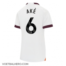 Manchester City Nathan Ake #6 Uit tenue Dames 2023-24 Korte Mouwen