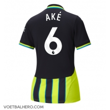 Manchester City Nathan Ake #6 Uit tenue Dames 2024-25 Korte Mouwen