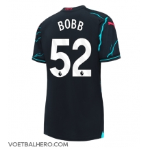 Manchester City Oscar Bobb #52 Derde tenue Dames 2023-24 Korte Mouwen