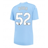 Manchester City Oscar Bobb #52 Thuis tenue Dames 2023-24 Korte Mouwen